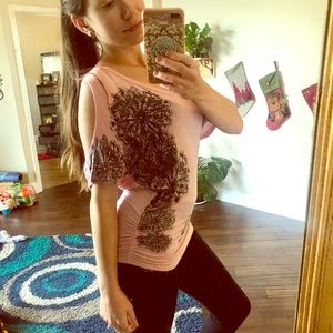 Sexy tight v neck tunic shirt